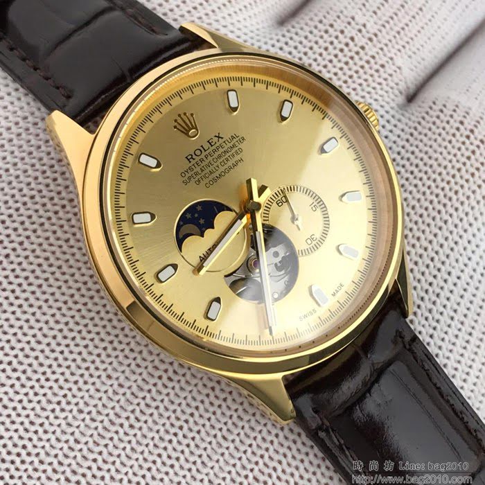 ROLEX勞力士 日月星辰系列 原裝進口82S7機芯 鏤空設計 超強夜光 精品男士腕表  wssb4819
